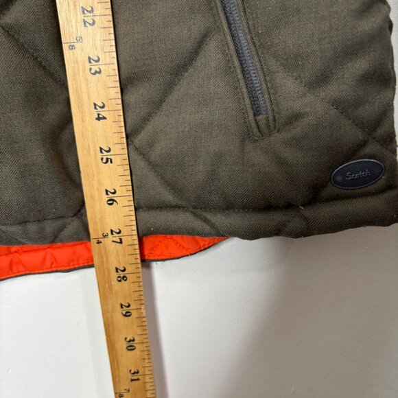 Scotch & Soda Men's Quilted Utility Vest Men’s Green Bomber Hunting Orange XL - Picture 9 of 14